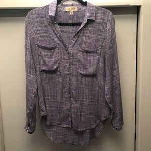 Anthropologie patterned button up shirt
